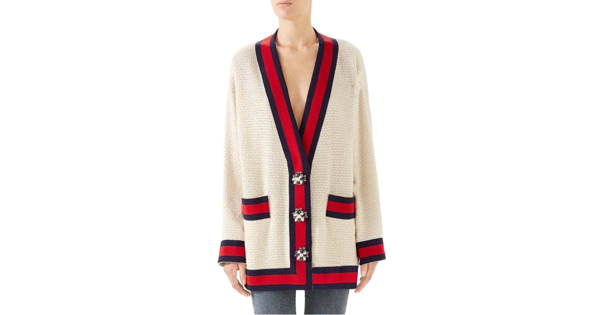 gucci crystal cardigan