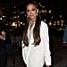 J Lo Recreates Maid in Manhattan Outfit in White Pantsuit