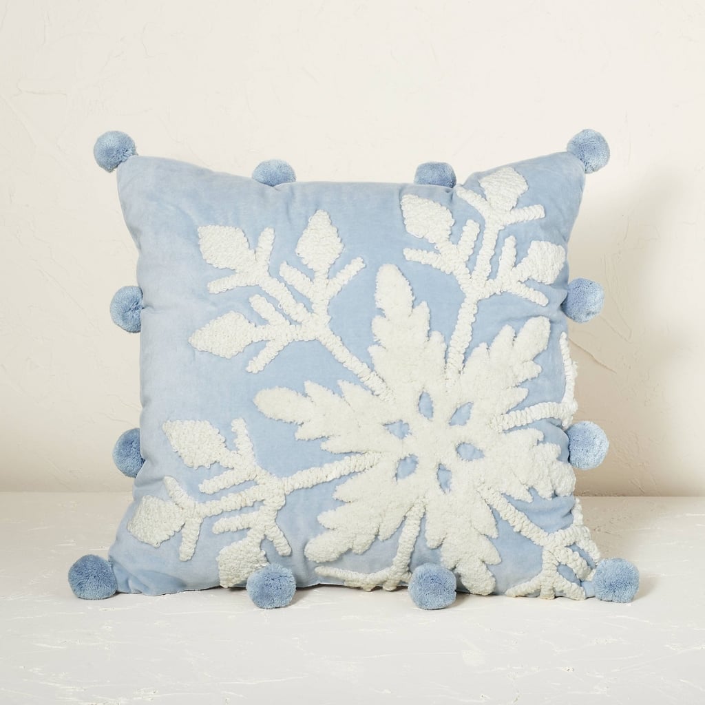 A Plush Pillow: Opalhouse designed with Jungalow Oversized Snowflake Christmas Throw Pillow
