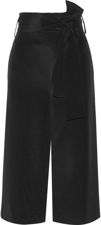 Tibi Belted Silk Crepe De Chine Culottes ($595)
