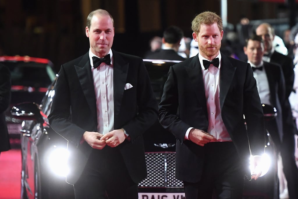 Prince William and Harry Star Wars Last Jedi Premiere 2017