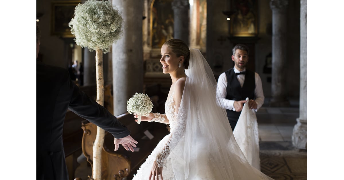 swarovski michael cinco wedding gown
