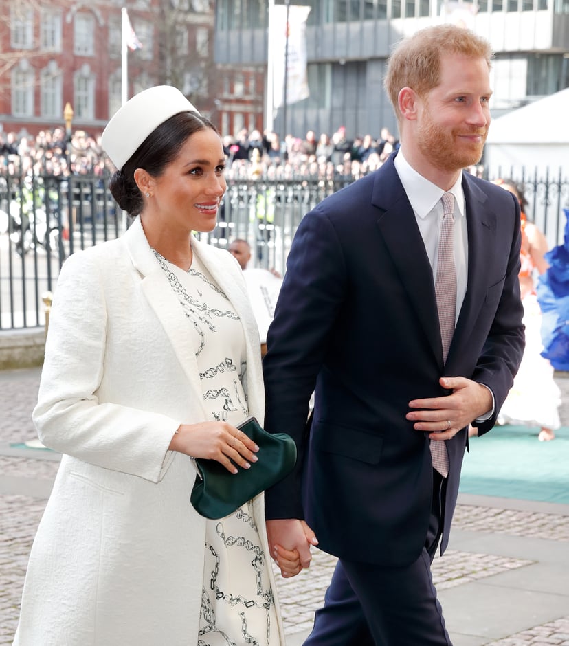 LONDON, UNITED KINGDOM - MARCH 11: (EMBARGOED FOR PUBLICATION IN UK NEWSPAPERS UNTIL 24 HOURS AFTER CREATE DATE AND TIME) Meghan, Duchess of Sussex and Prince Harry, Duke of Sussex attend the 2019 Commonwealth Day service at Westminster Abbey on March 11,