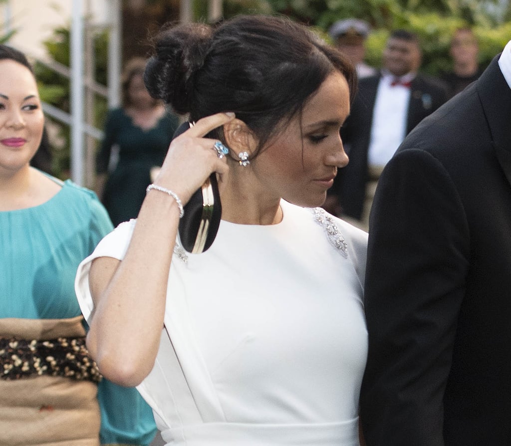 Meghan Markle Wearing Princess Diana's Jewellery