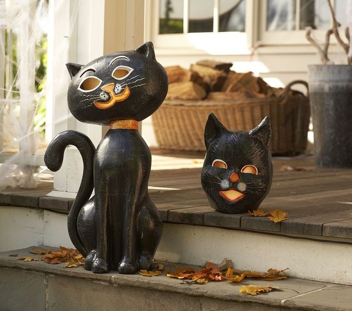 Pottery Barn Kids Halloween Cat Luminaries