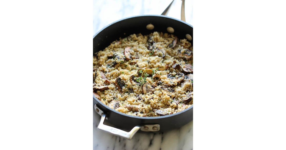 Garlic Mushroom Quinoa Quinoa Recipes POPSUGAR Food Photo 18