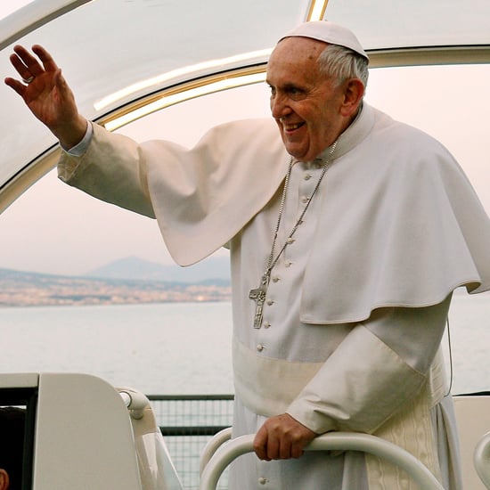 Pope Francis Receives Pizza in the Popemobile