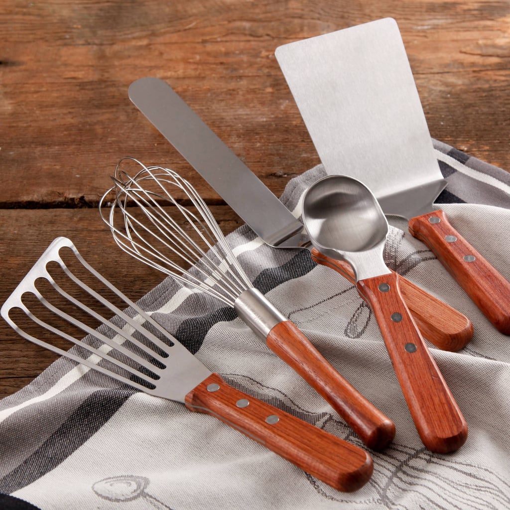 The Pioneer Woman Cowboy Rustic Baker's Essentials 5-Piece Kitchen Tool Set With Short Wood Rosewood Handle ($27)