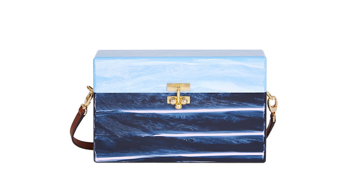 Edie Parker Blue Marble Trunk Bag ($1,795) | Fall Bag Trends 2015 ...