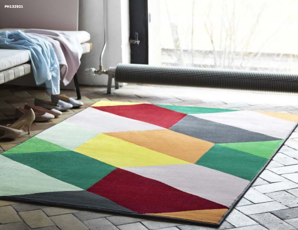 This joyful patterned rug — priced at $40 — is not for the faint of heart.