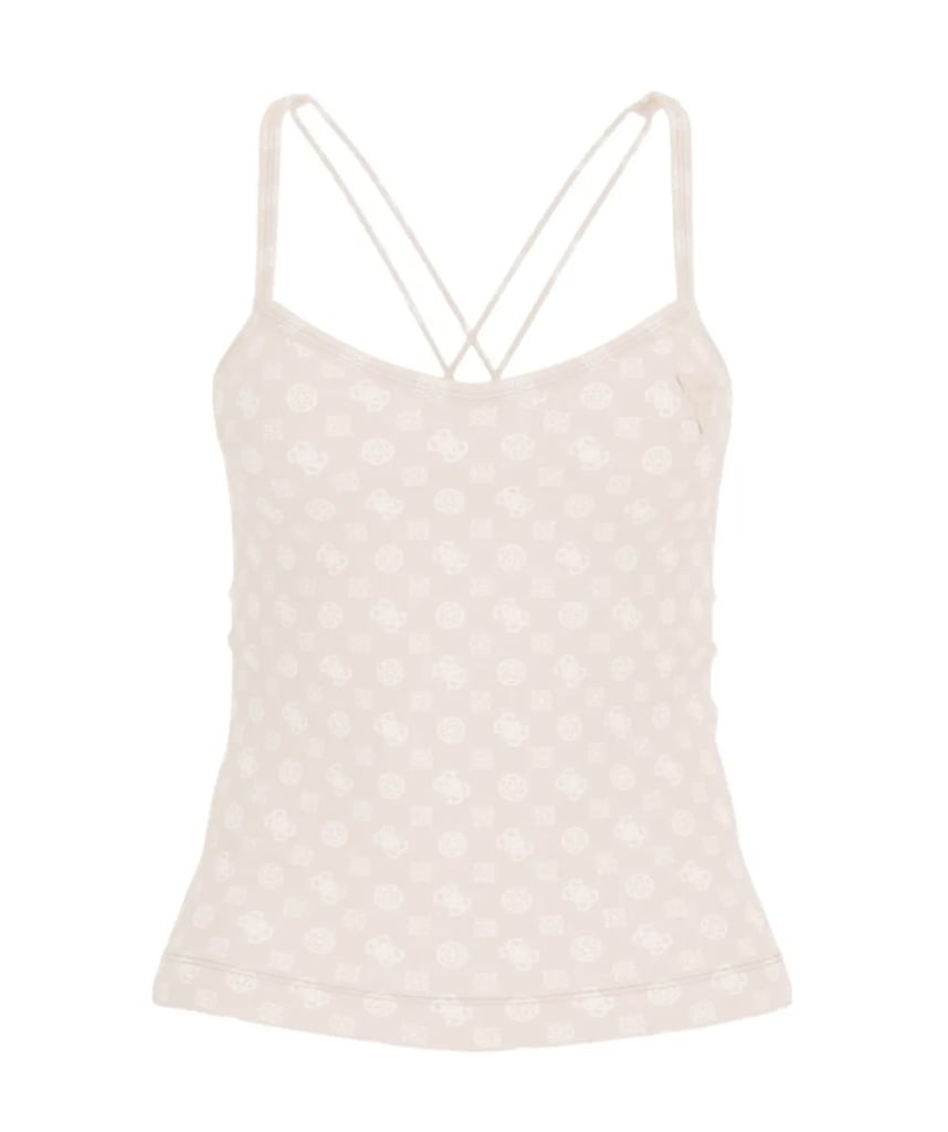 Guess Scoop-Neck Monogram-Print Top