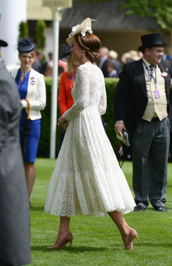 Kate Middleton Dolce and Gabbana Dress at Royal Ascot 2016 | POPSUGAR ...