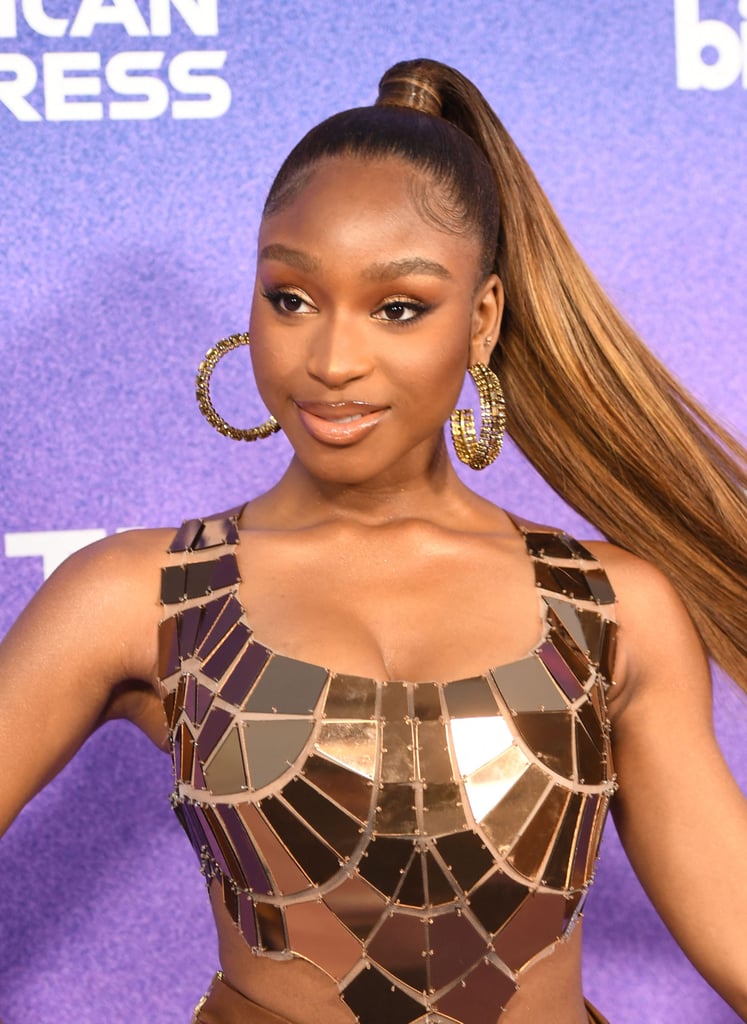 Normani's Brown Skirt and Top at Billboard Women in Music