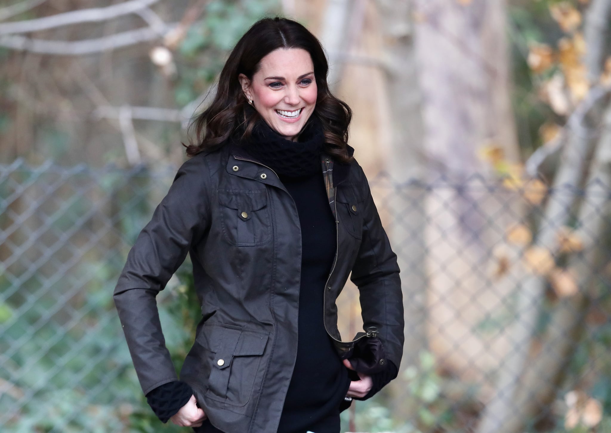 Kate Middleton Wearing Black Turtleneck Sweater | POPSUGAR Fashion