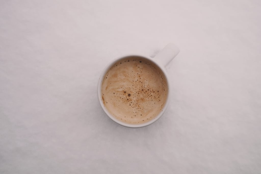 Making a pot of hot chocolate.