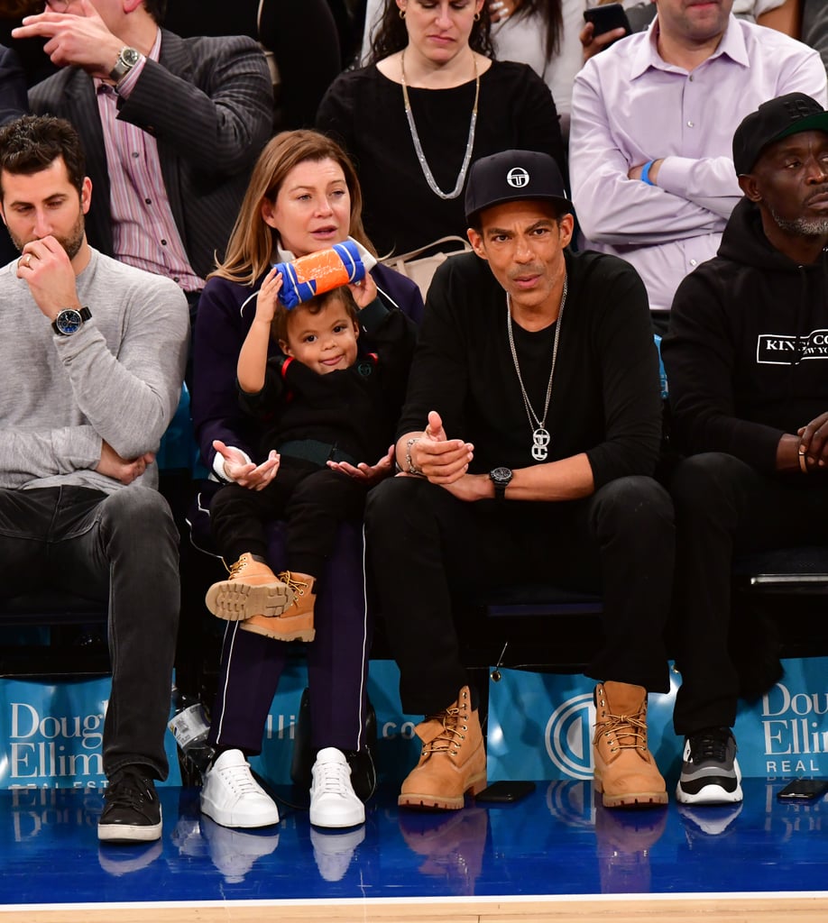 Ellen Pompeo and Chris Ivery at Knicks Game November 2018