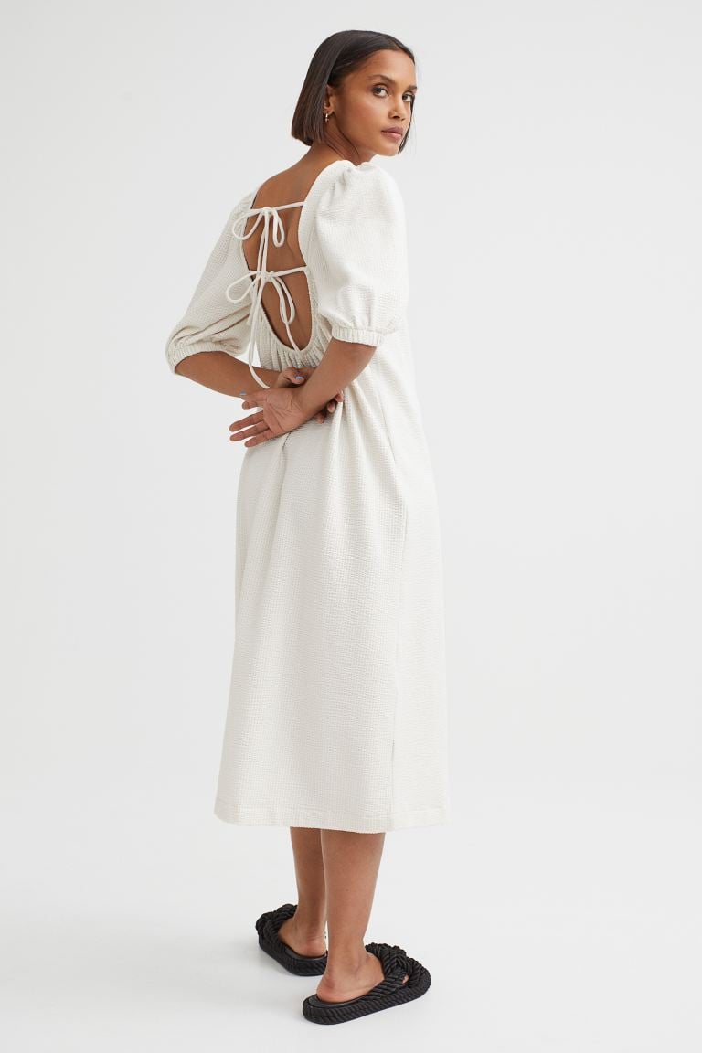 A Pre-Labor Day Midi Dress: H&M Waffled Jersey Dress