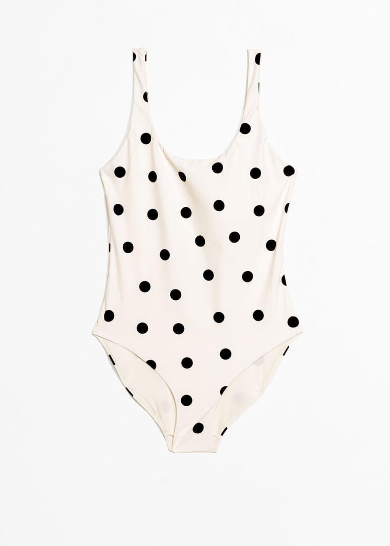 Dotted Scoop Back Swimsuit