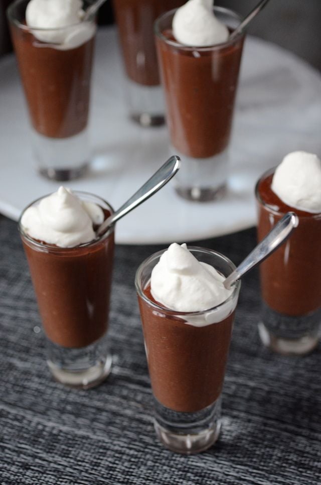 Dark Chocolate Pudding Shooters