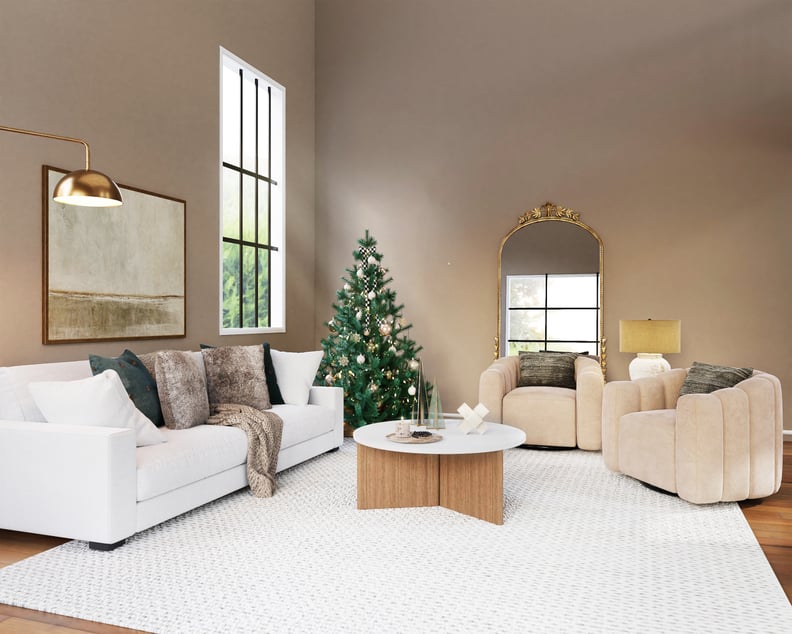 Christmas Zoom Background: Simple Christmas Living Room
