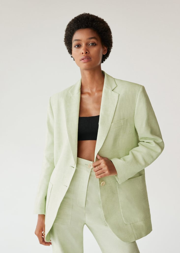 Linen blazer suit