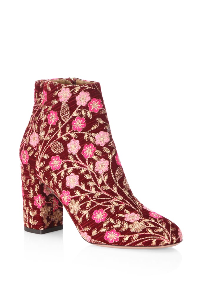 Aquazzura Floral Booties