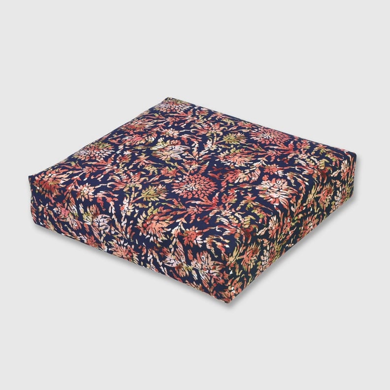 Watercolor Dahlia Outdoor Deep Seat Cushion