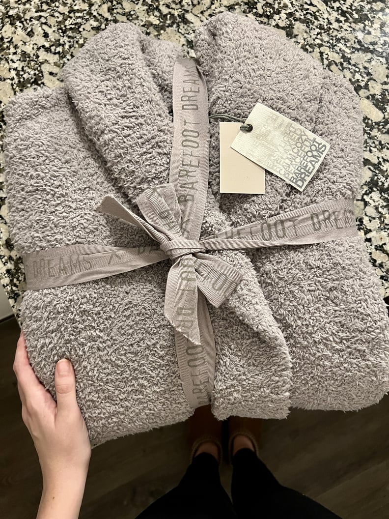 My Honest Review of Barefoot Dreams Robe, Blanket and Socks - Sun