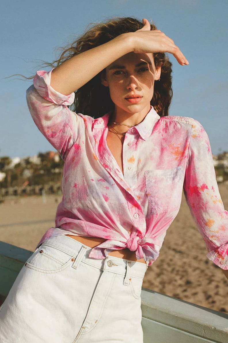 The Cate Classic Tie-Dye Button-Down