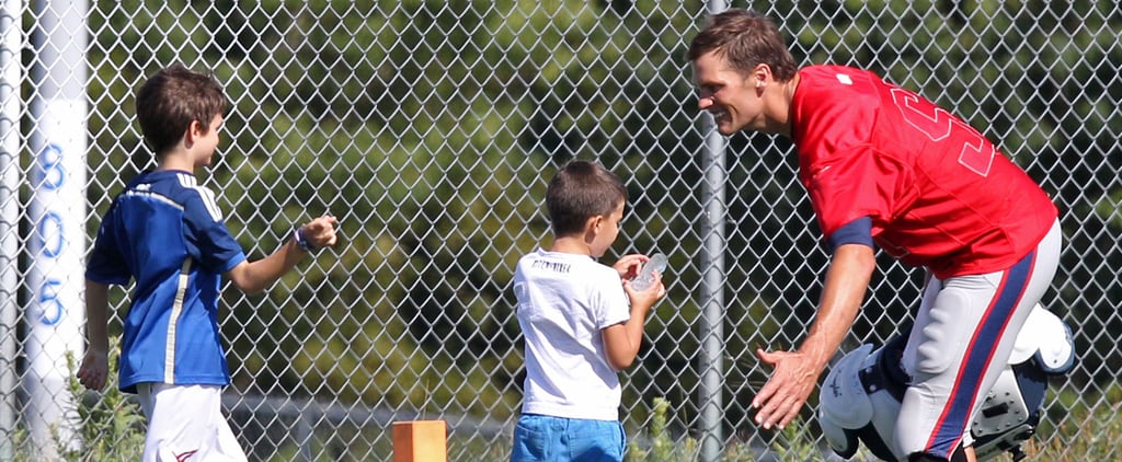 Tom Brady and Kids at Football Practice Aug. 2015 | Pictures