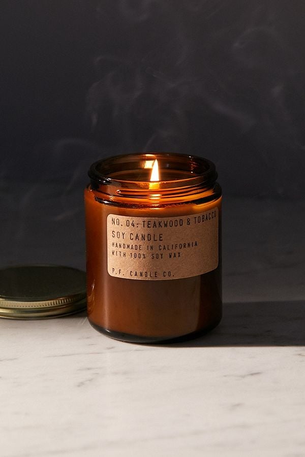 P.F. Candle Co. Amber Jar Soy Candle Best Candles 2018 POPSUGAR