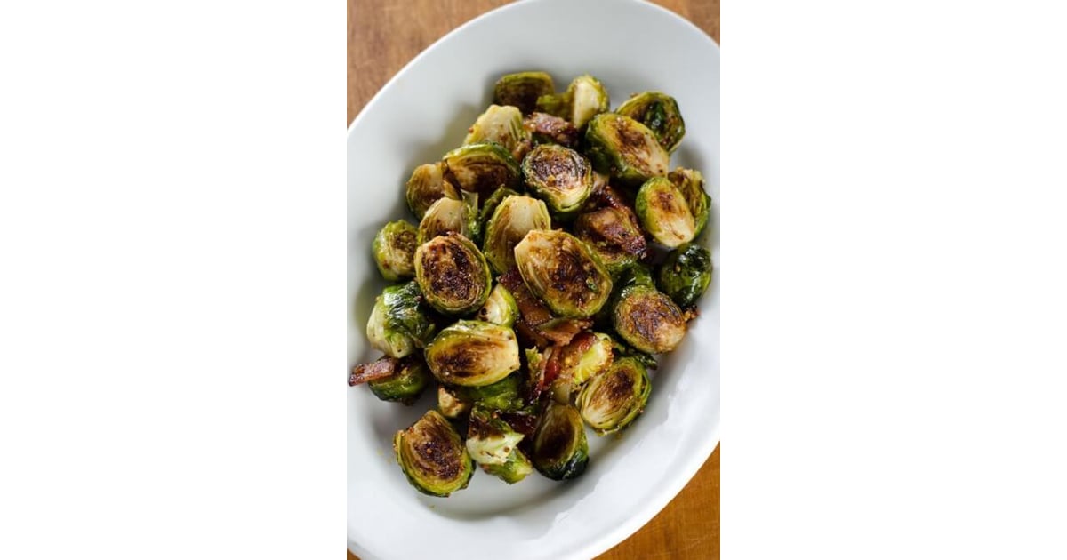 Bacon Roasted Brussels Sprouts with Honey Mustard PaleoFriendly