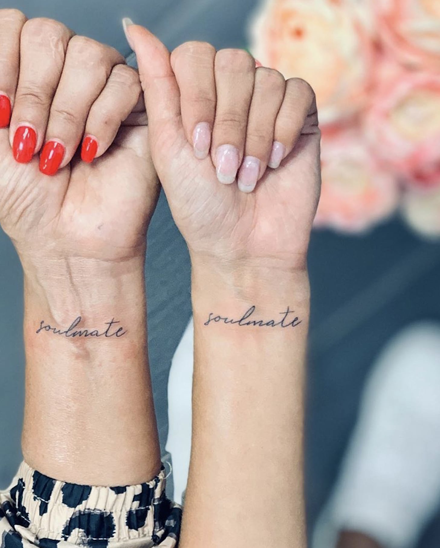 couples matching quote tattoos