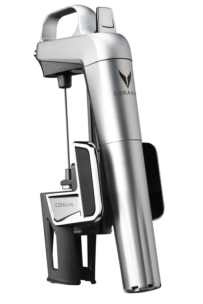 Coravin Model Two Elite Wine Preservation System and Bottle Opener Includes 2 Argon Capsules Silver 