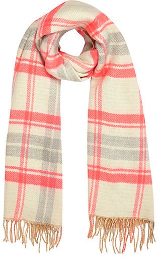 River Island Plaid Blanket Scarf