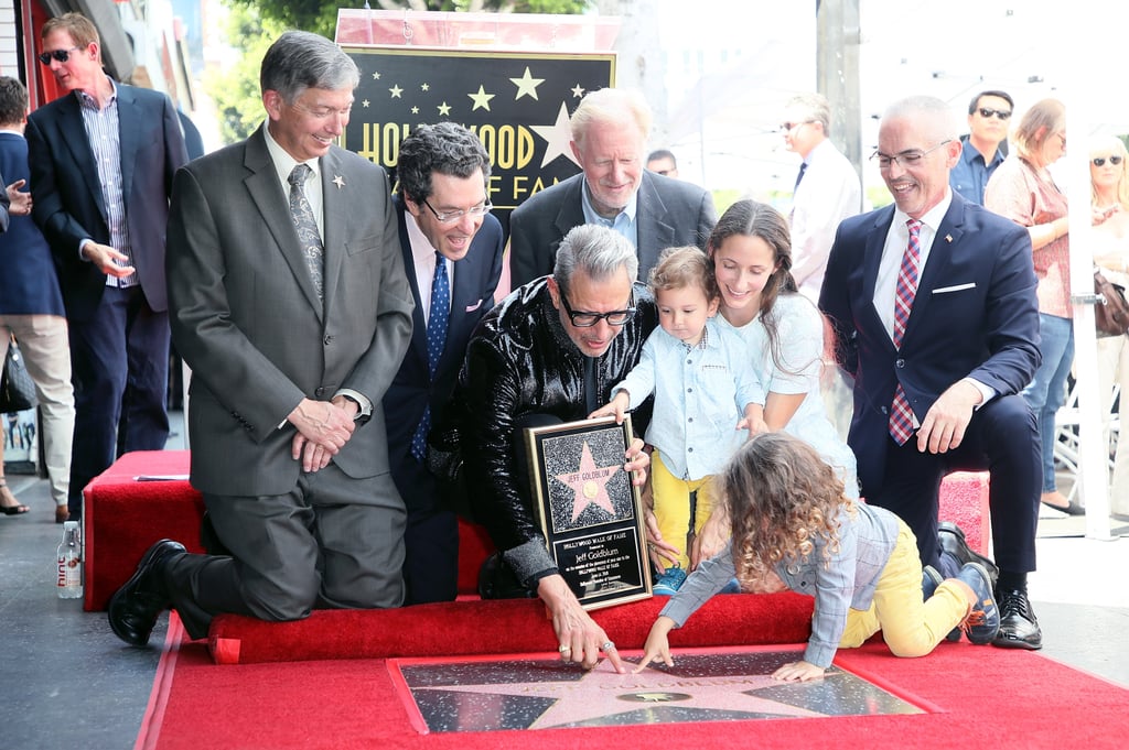 Jeff Goldblum and Family at Hollywood Walk of Fame Ceremony