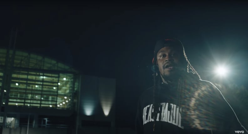 Marshawn Lynch in the "Laugh Now Cry Later" Music Video