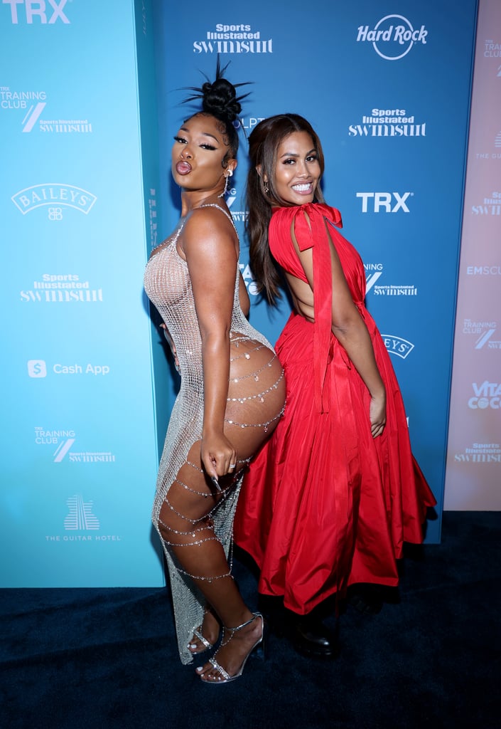 Megan Thee Stallion, Leyna Bloom at Sports Illustrated Party