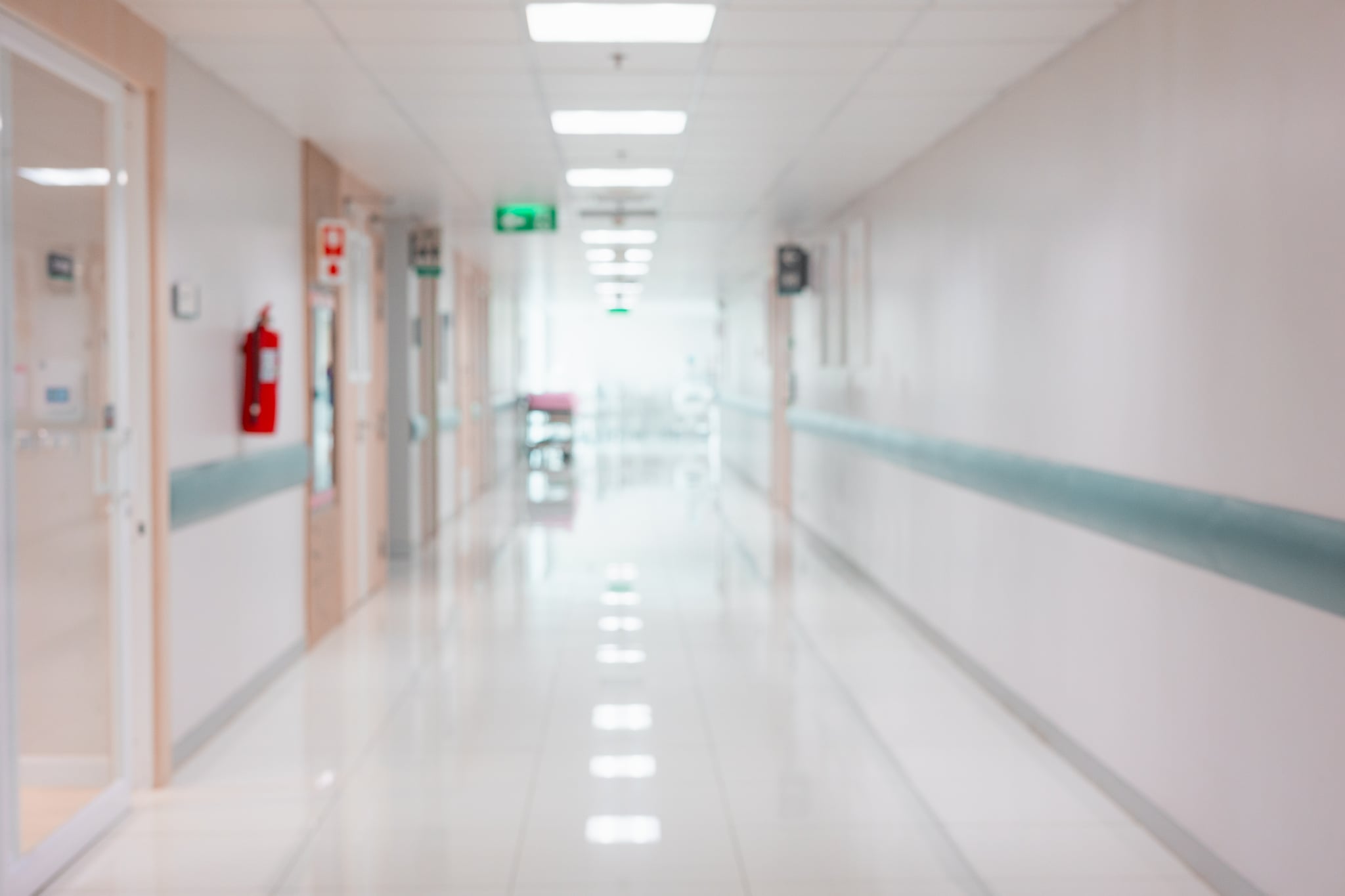 Abstract blur beautiful luxury hospital interior for backgrounds