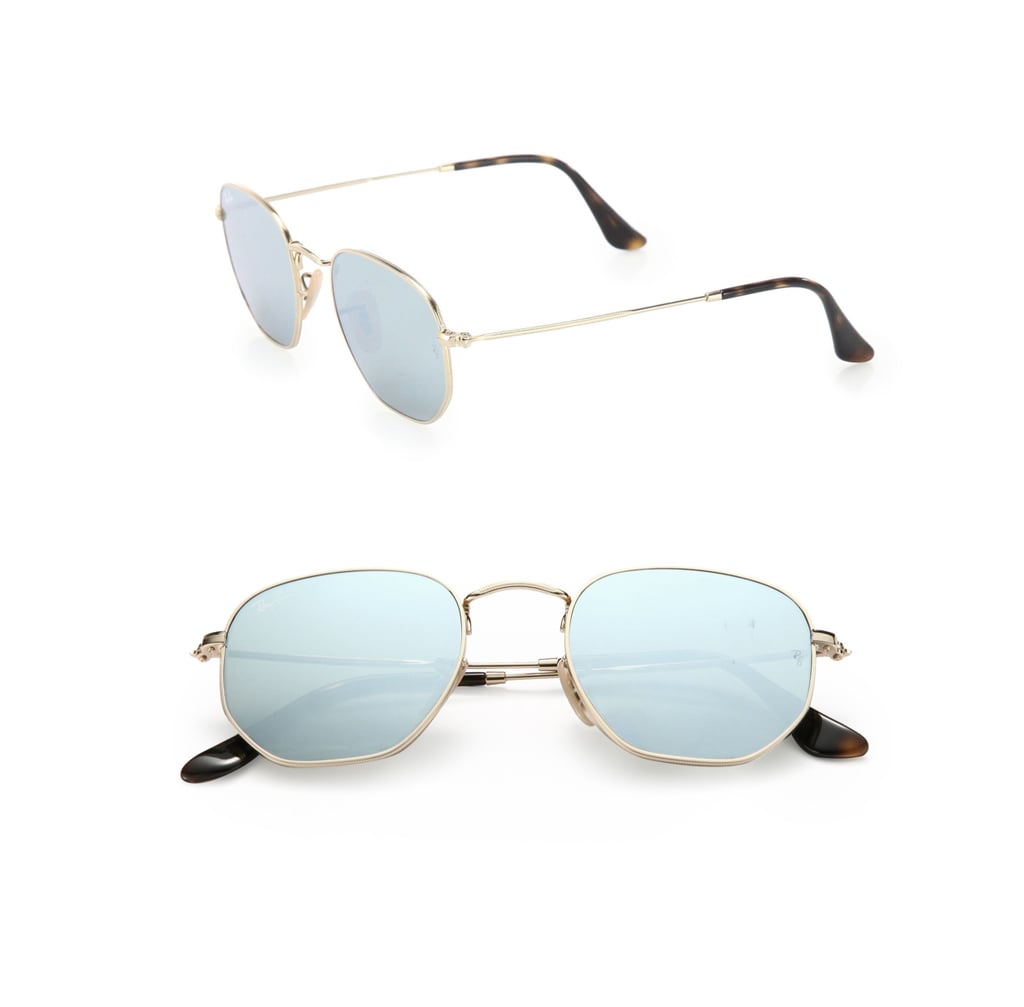 Ray-Ban Irregular Metal Sunglasses