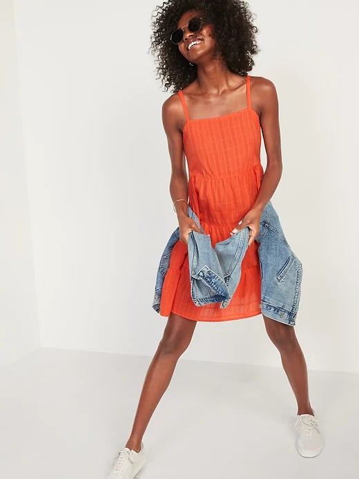Old navy sleeveless swing dress discount