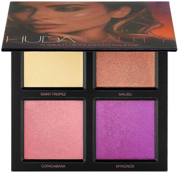 Huda Beauty 3d Highlighter Palette Summer Solstice Best Purple Highlighters 2018 Popsugar 