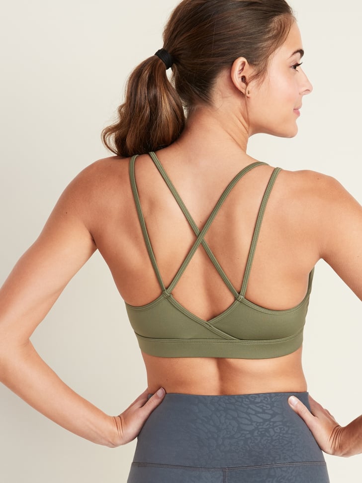 Old Navy Light Support Strappy Sports Bra Best Workout Clothes From