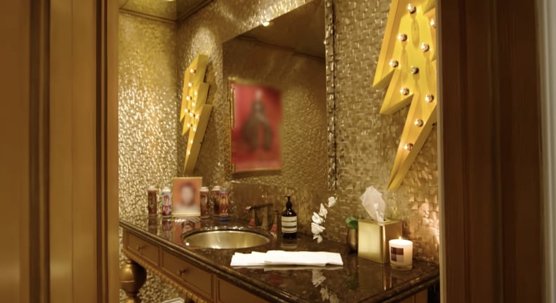 Cara Delevingne's Bowie-Themed Bathroom