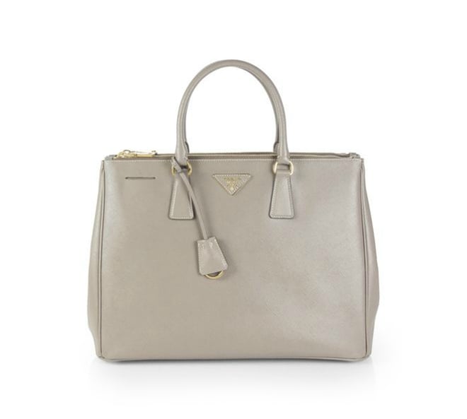 Prada Saffiano Lux Double-Zip Tote ($2,100)