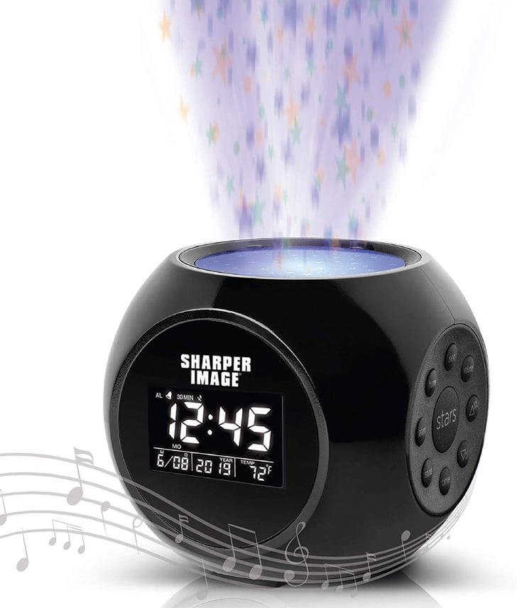 Shaper Image Sound Machine Alarm Clock with Stars Projection Cool and