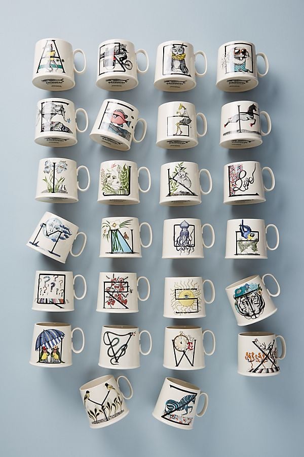 Animal Alphabet Monogram Mug