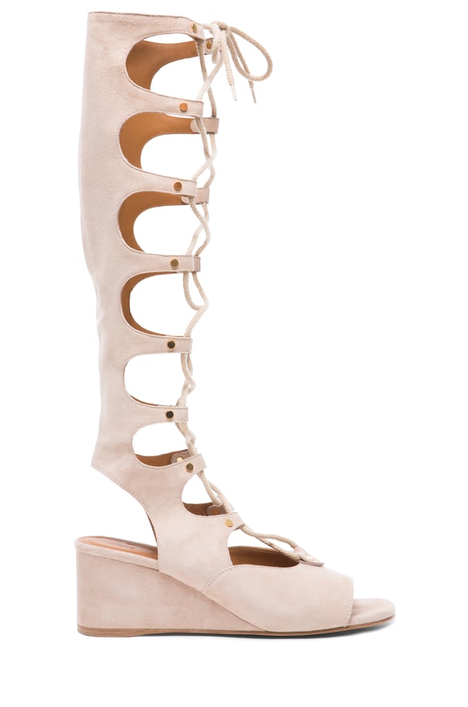 Chloé Suede High Gladiator Wedge Sandals ($1,450)