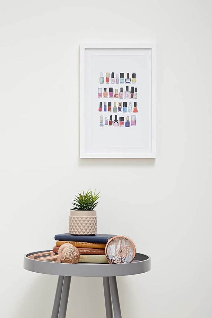 nail polish wall decor