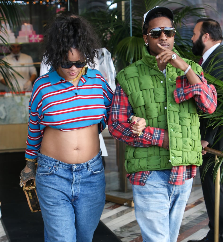 Rihanna Shows Baby Bump While Out With A$AP Rocky